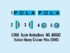 Hobby Boss 86502 Italian Heavy Cruiser Pola (1:350)